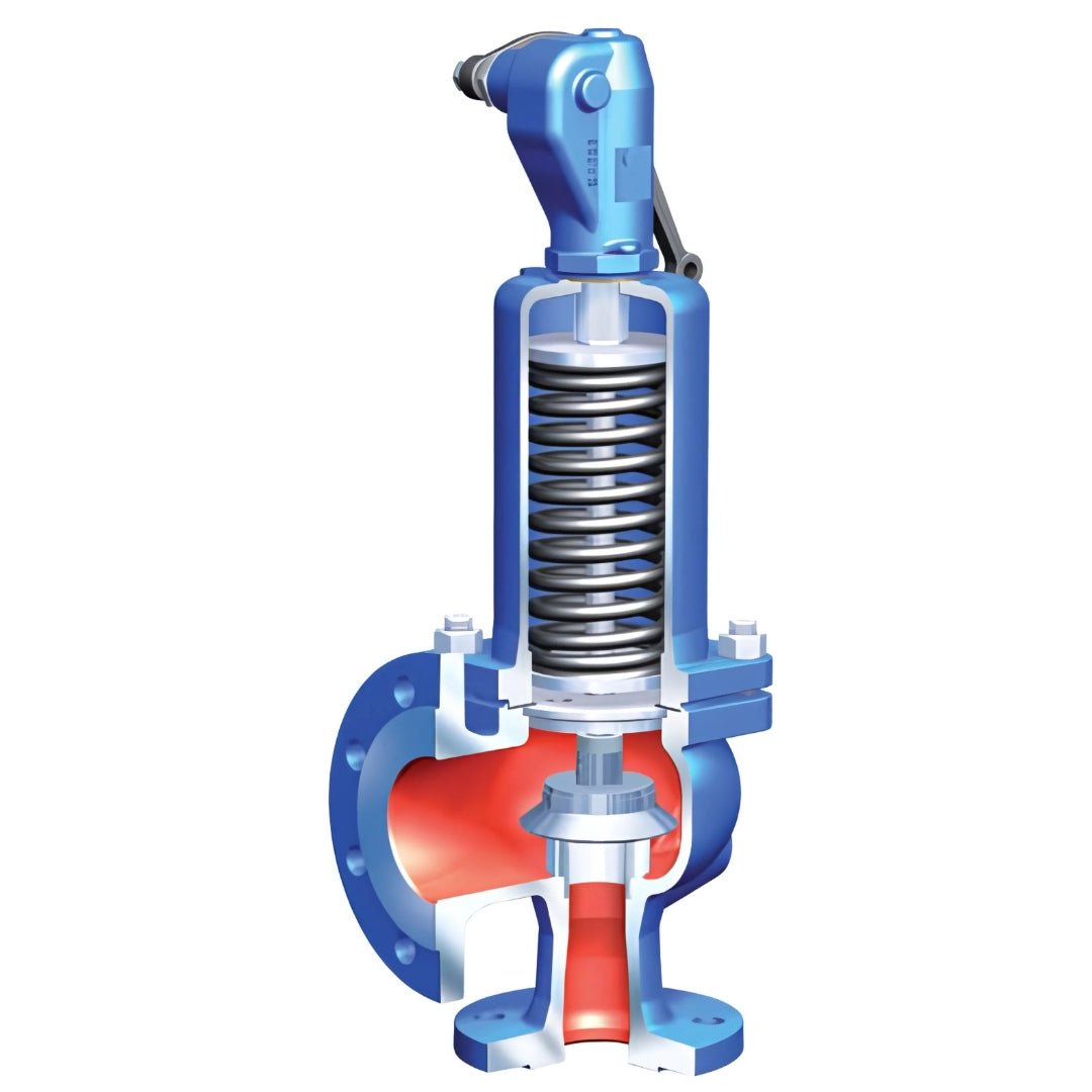 ARI SAFE Safety Valve (Angle Pattern, Flanged PN40, Nodular Iron Body)