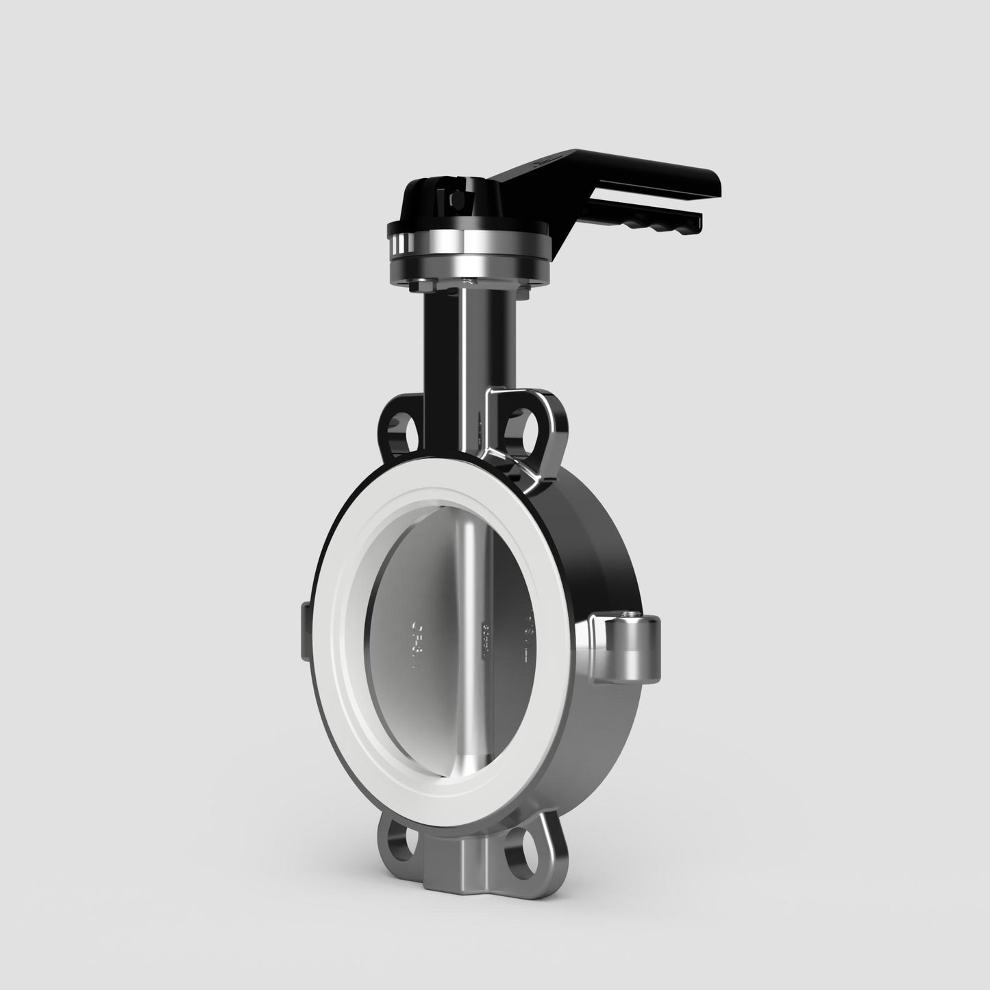 TTV PTFE Seat Wafer Butterfly Valve - Stainless Steel