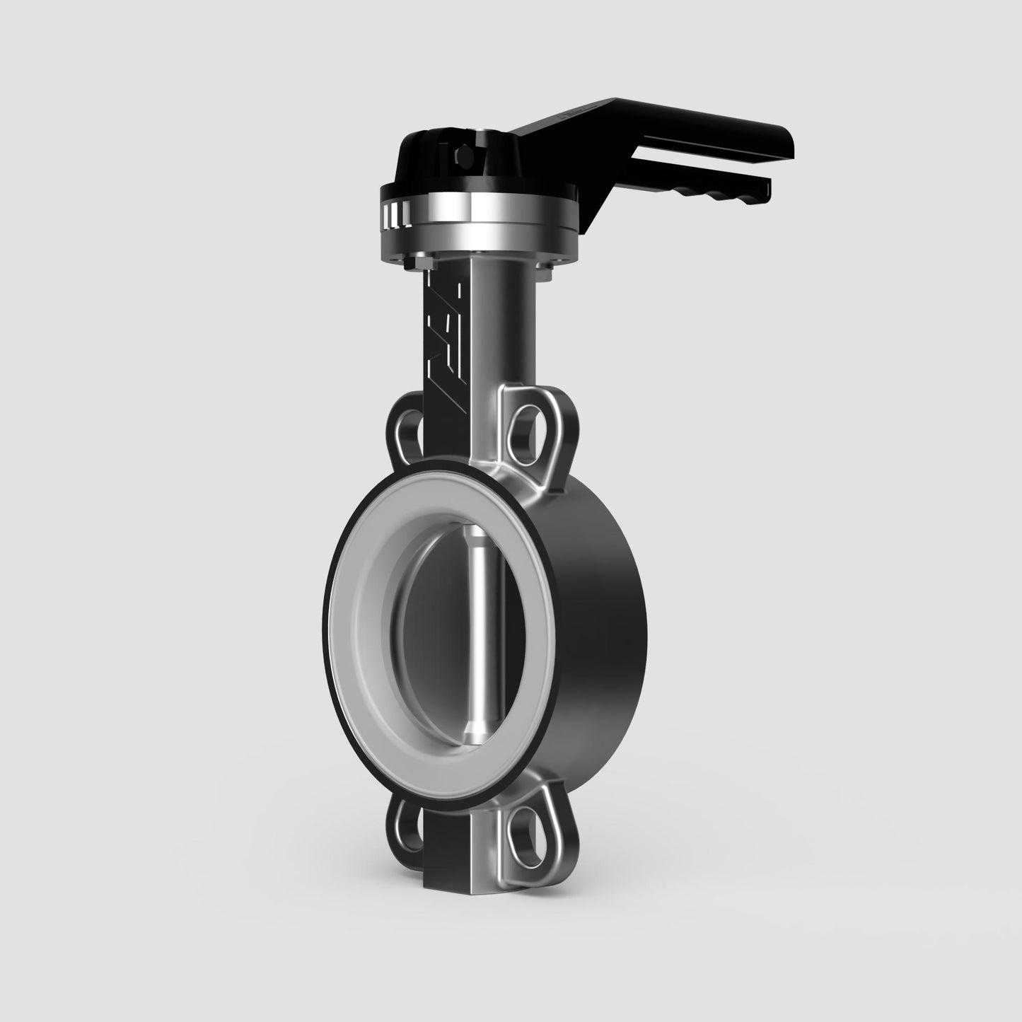 TTV Wafer Stainless Steel Butterfly Valve - High Temperature Silicone