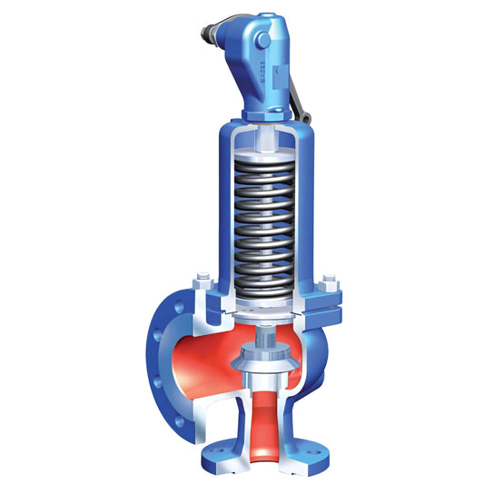 ARI SAFE Safety Valve (Angle Pattern, Flanged PN40, Nodular Iron Body)