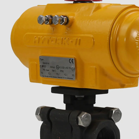 Hytork Actuated Heavy Duty Carbon Steel Ball Valves