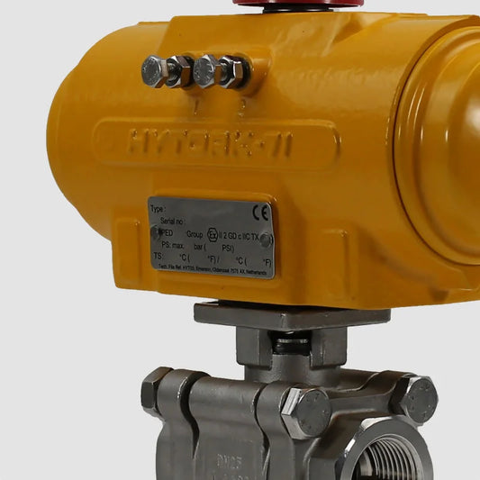 Hytork Actuated Heavy Duty Stainless Steel Ball Valves